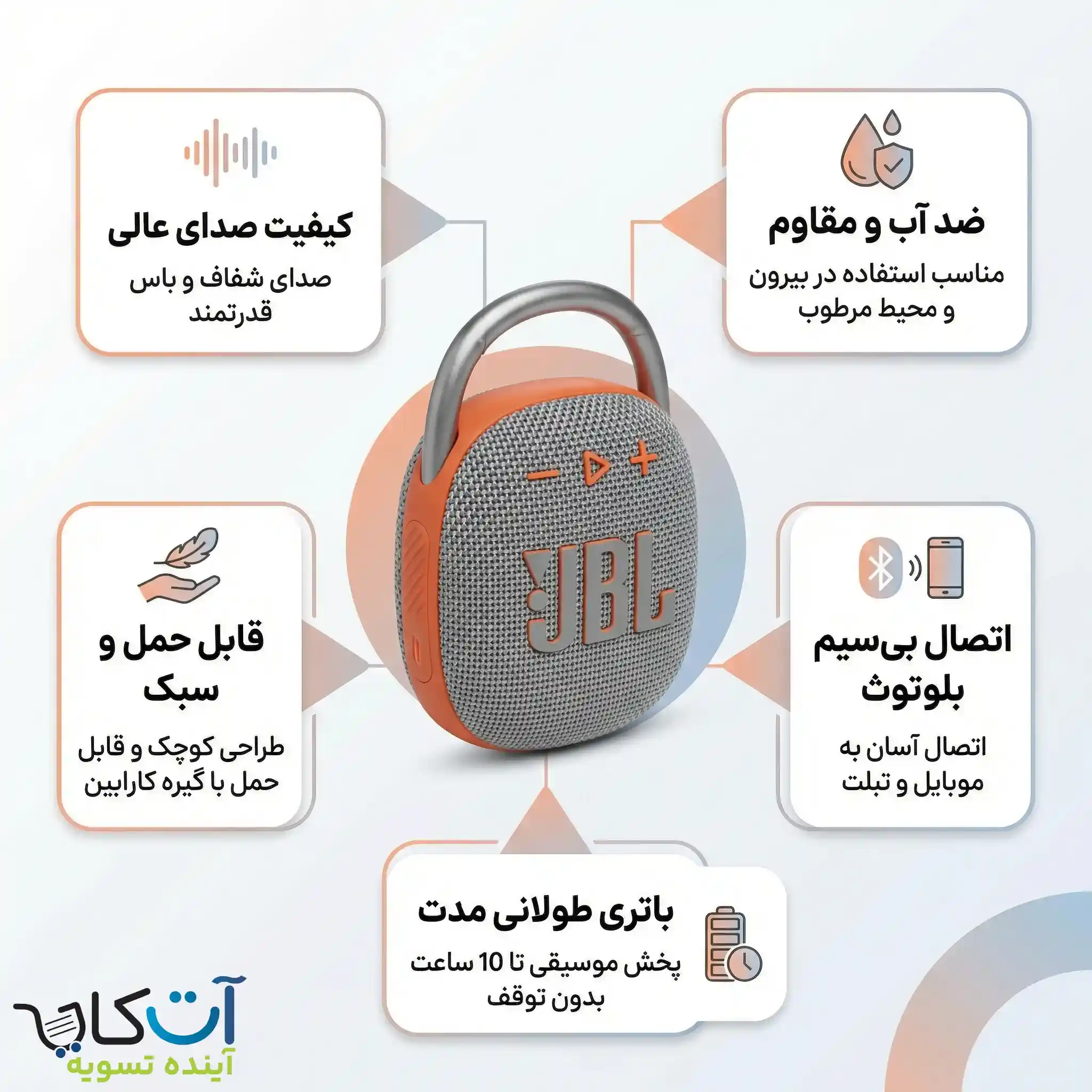 مشخصات اسپیکر jbl clip 5